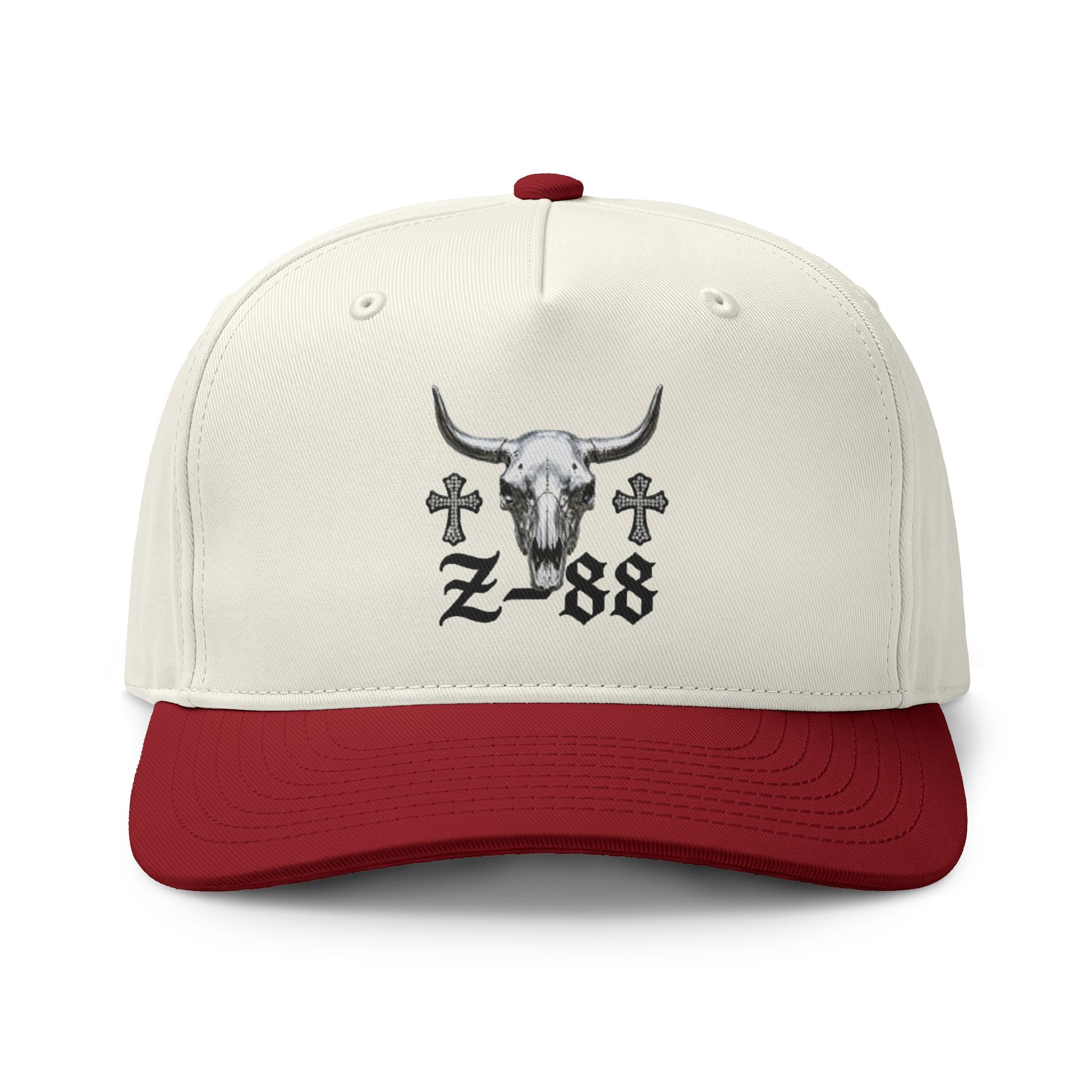 Cow Skull Z-88 zweifarbige Kappe – Western Ranch Trucker Hat