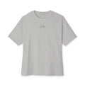 Boxy Tee — Minimal 'Z-88' Embroidered White Oversized T-Shirt