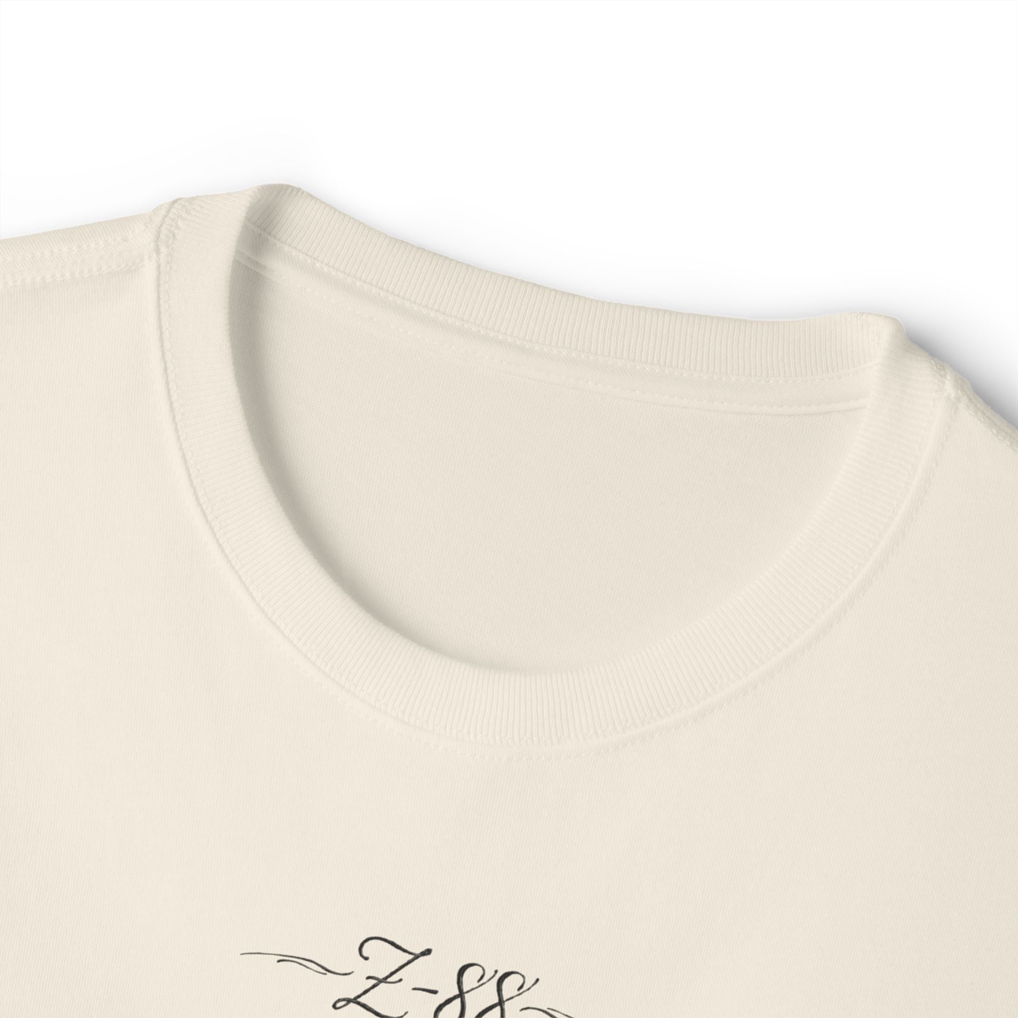 Boxy Tee — Minimal 'Z-88' Embroidered White Oversized T-Shirt