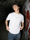 Good Vibes or Goodbye T-Shirt — Casual Graphic Tee with Inspirational Back Script