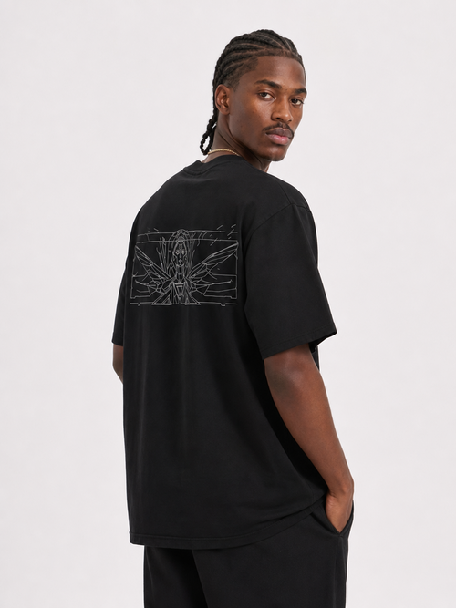 Z-88 Tech Skull Graphic T-Shirt — Futuristic Motorcycle/Skater Tee